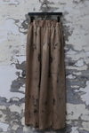 Mutedance 24 Spring/Summer Silk Elastic Waist Loose Pants MD-MD24SS11-KAQI Khaki PM114